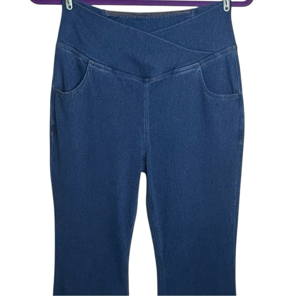 HALARA Women's Flare Jeans - Blue - Picture 3 of 14
